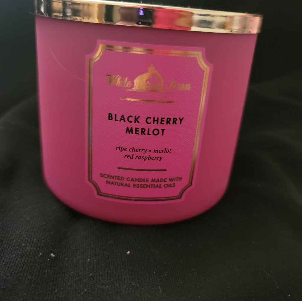 Black Cherry Merlot 3 wick candle